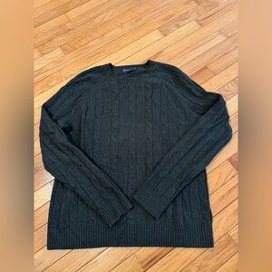 Brooks Brothers Dark Green Crewneck Sweater